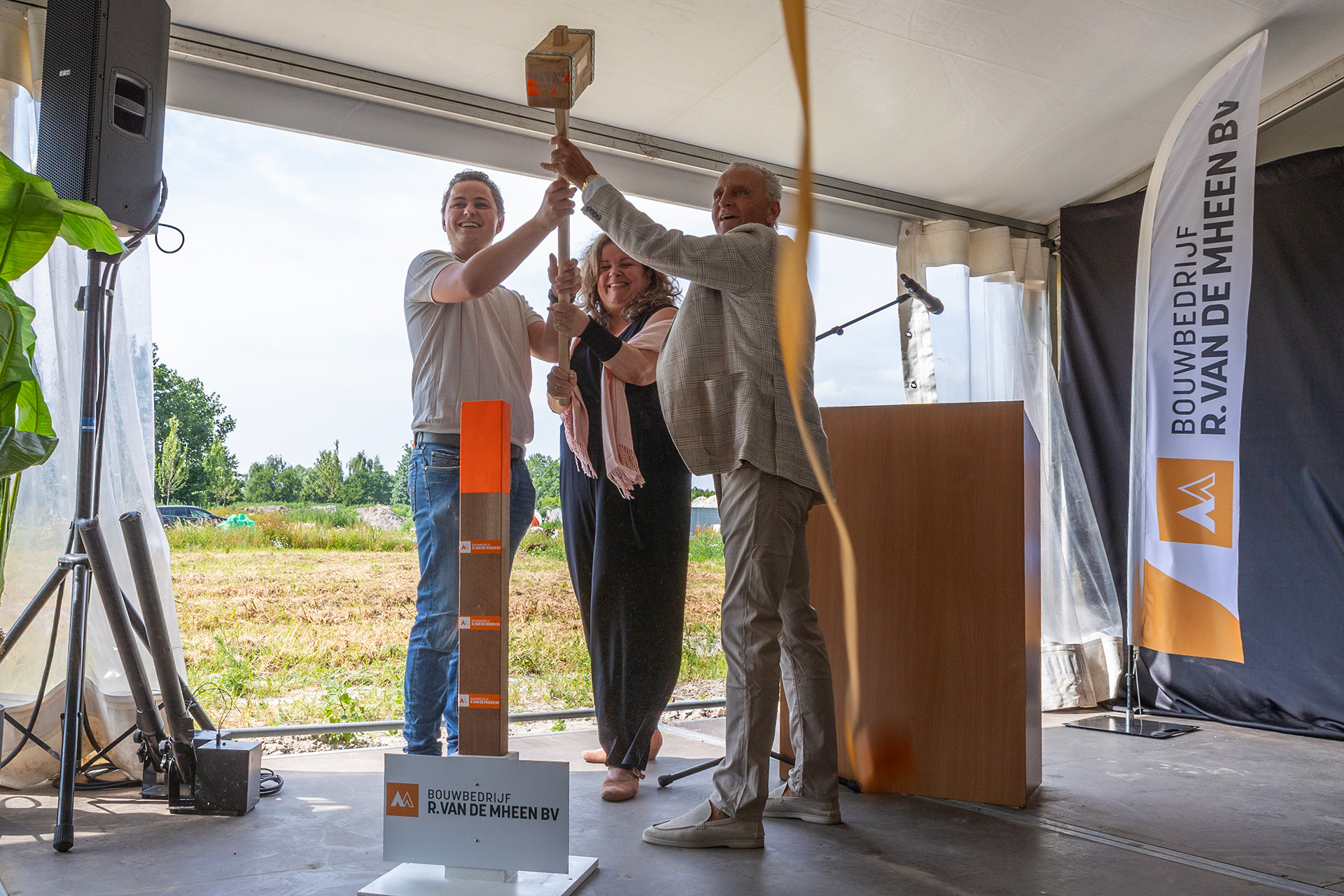 Officiële start bouw nieuwbouwwijk Veenrijck in Nijkerkerveen