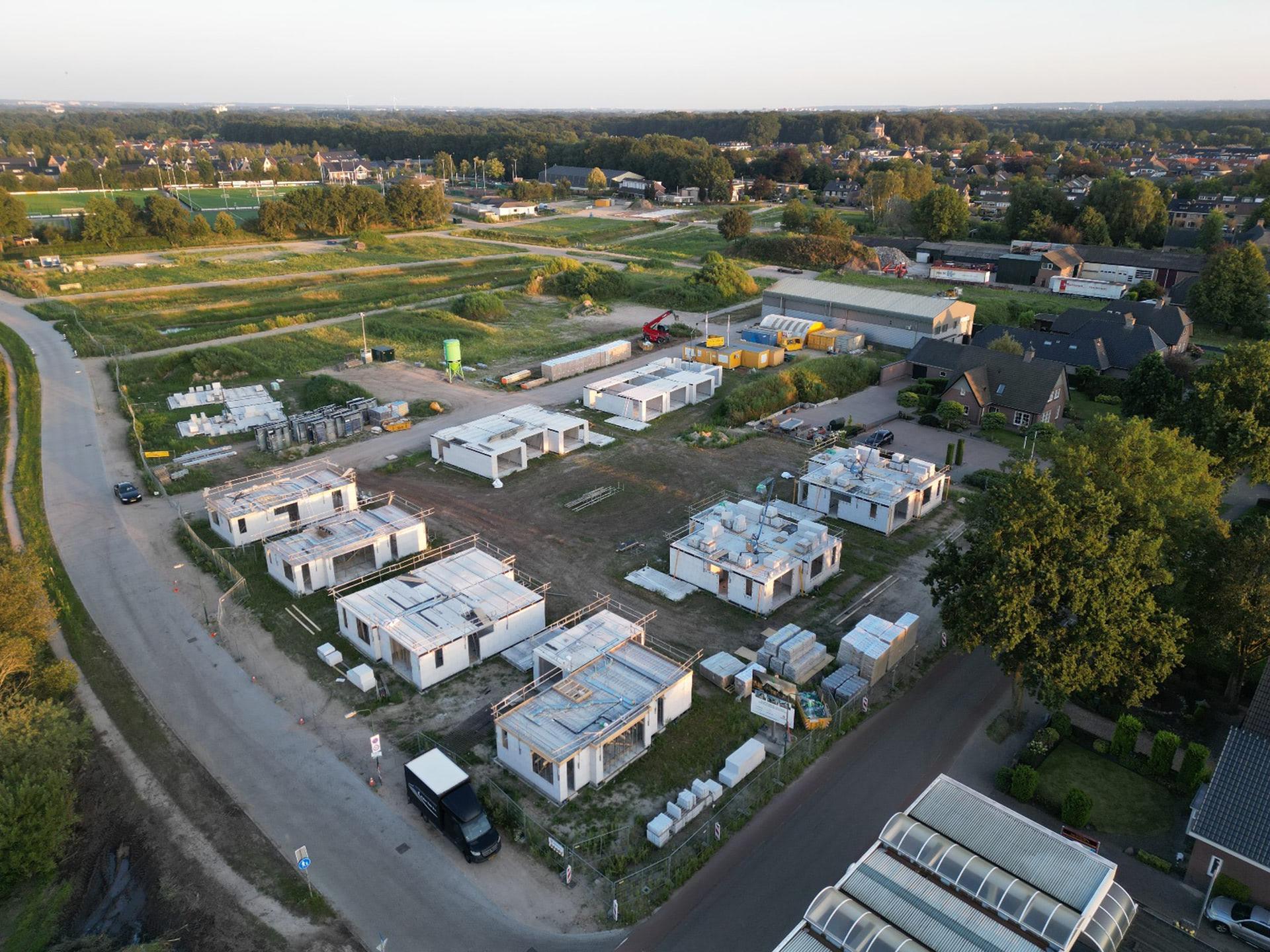 Contouren 26 nieuwbouwwoningen Renswoude duidelijk zichtbaar